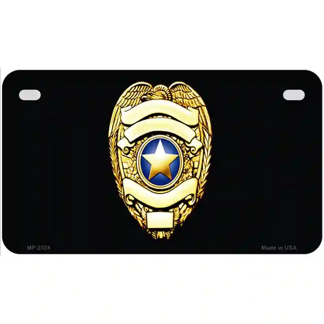 Police Badge Metal Novelty License Plate 7" x 4" (MP)