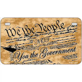 We The People Metal Novelty License Plate 7" x 4" (MP)