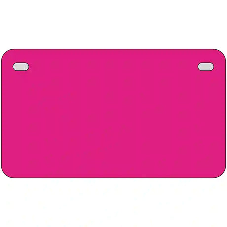 Pink Solid Metal Novelty License Plate 7" x 4" (MP)