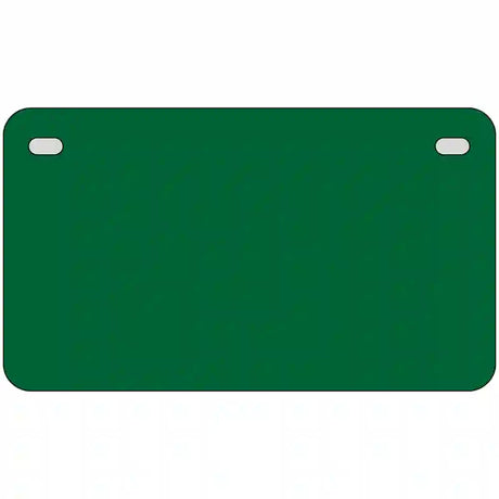 Green Solid Metal Novelty License Plate 7" x 4" (MP)