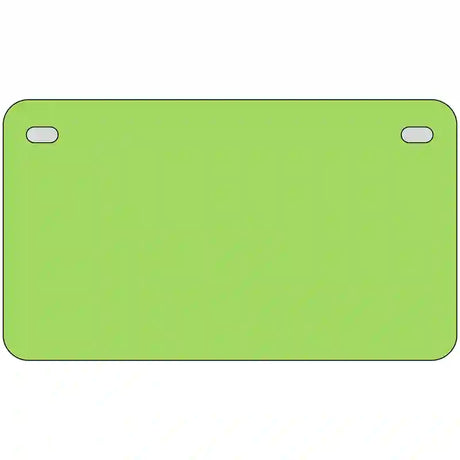 Lime Green Solid Metal Novelty License Plate 7" x 4" (MP)