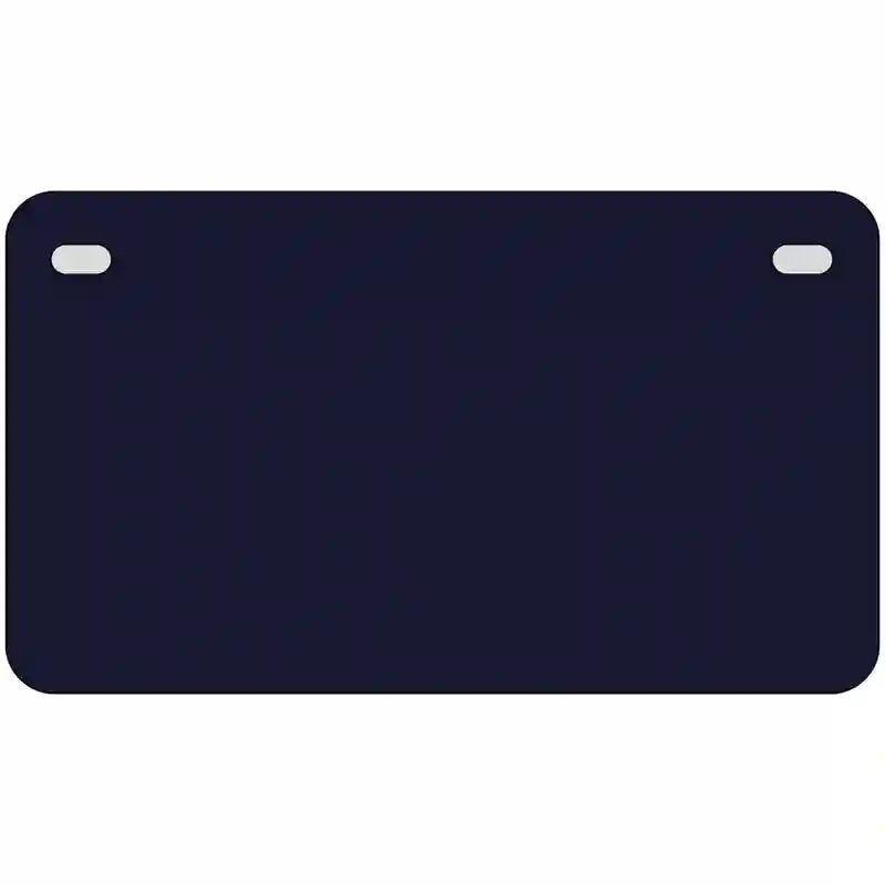 Navy Blue Solid Metal Novelty License Plate 7" x 4" (MP)