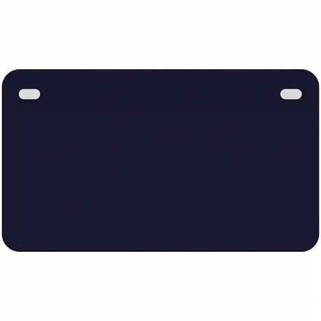 Navy Blue Solid Metal Novelty License Plate 7" x 4" (MP)