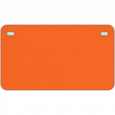 Orange Solid Metal Novelty License Plate 7" x 4" (MP)