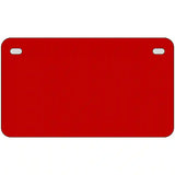 Red Solid Metal Novelty License Plate 7" x 4" (MP)