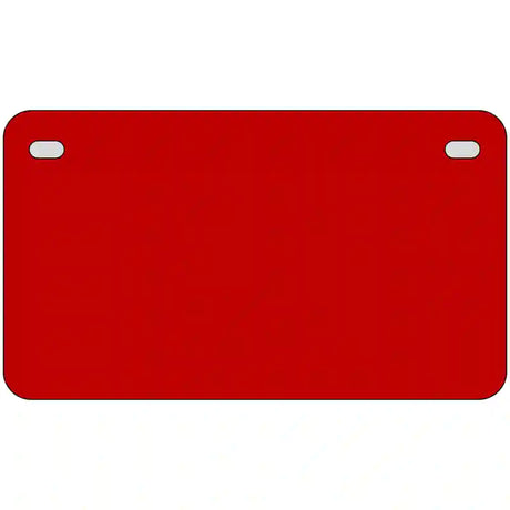 Red Solid Metal Novelty License Plate 7" x 4" (MP)