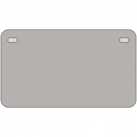 Gray Solid Metal Novelty License Plate 7" x 4" (MP)