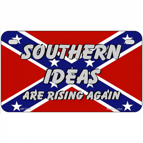 Southern Ideas Risin Again Metal Novelty License Plate 7" x 4" (MP)