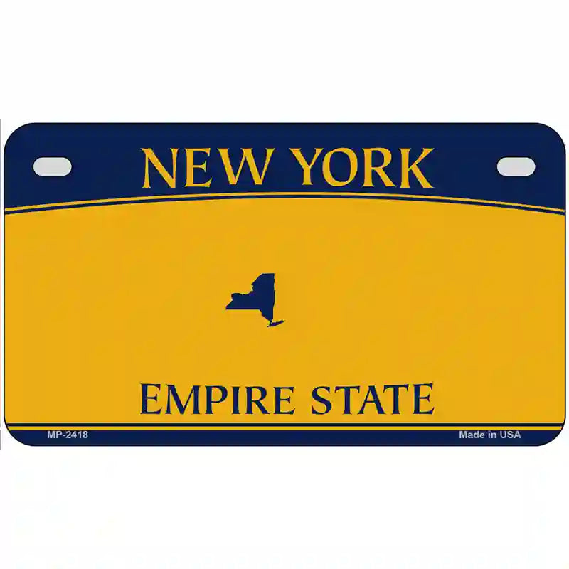 New York State Blanks Metal Novelty License Plate 7" x 4" (MP)