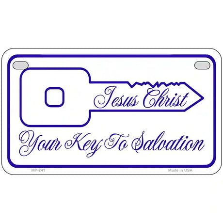 Your Key To Salvation Metal Novelty License Plate 7" x 4" (MP)