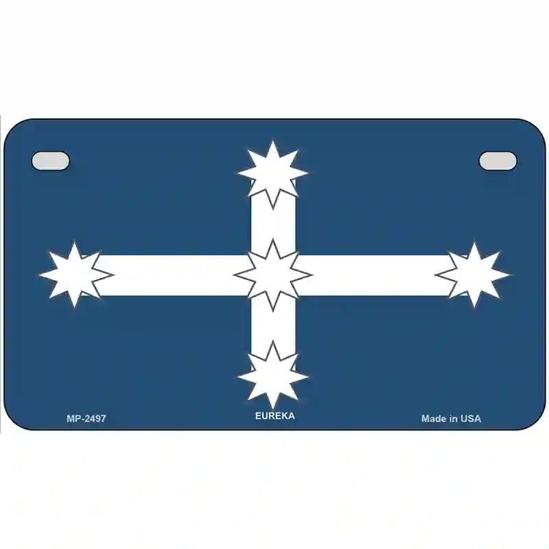 Eureka Flag Metal Novelty License Plate 7" x 4" (MP)