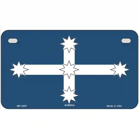 Eureka Flag Metal Novelty License Plate 7" x 4" (MP)