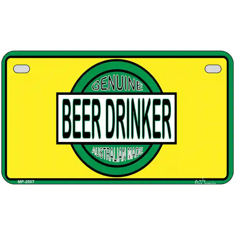 Beer Metal Novelty License Plate 7" x 4" (MP)