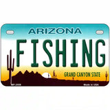 Fishing Arizona Metal Novelty License Plate 7" x 4" (MP)