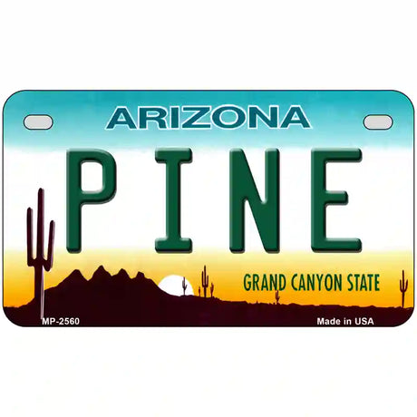 Pine Arizona Metal Novelty License Plate 7" x 4" (MP)