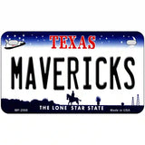 Mavericks Texas Novelty State Metal License Plate 7" x 4" (MP)