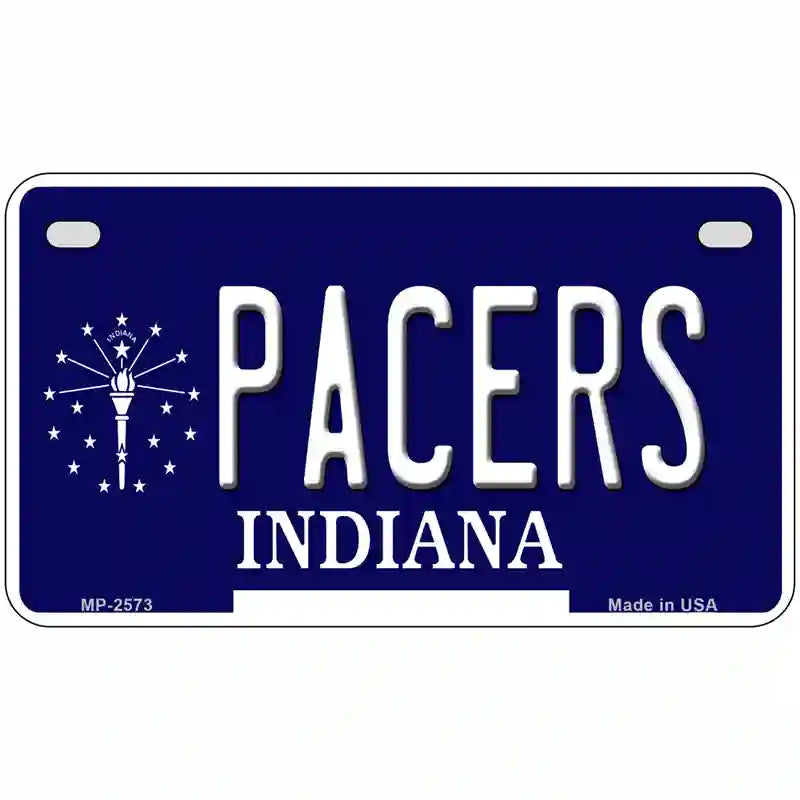 Pacers Indiana Novelty State Metal License Plate 7" x 4" (MP)