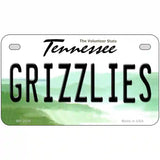 Grizzlies Tennessee Novelty State Metal License Plate 7" x 4" (MP)