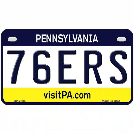 76ers Pennsylvania Novelty State Metal License Plate 7" x 4" (MP)