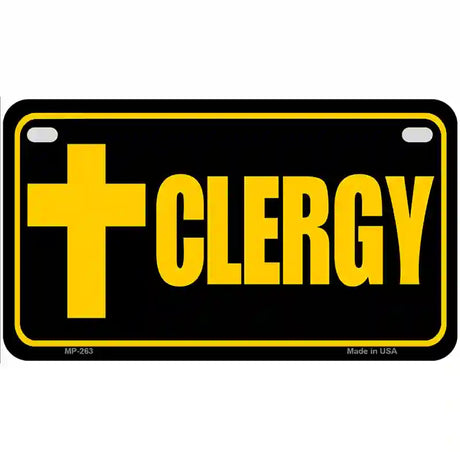 Clergy Vanity Metal Novelty License Plate 7" x 4" (MP)