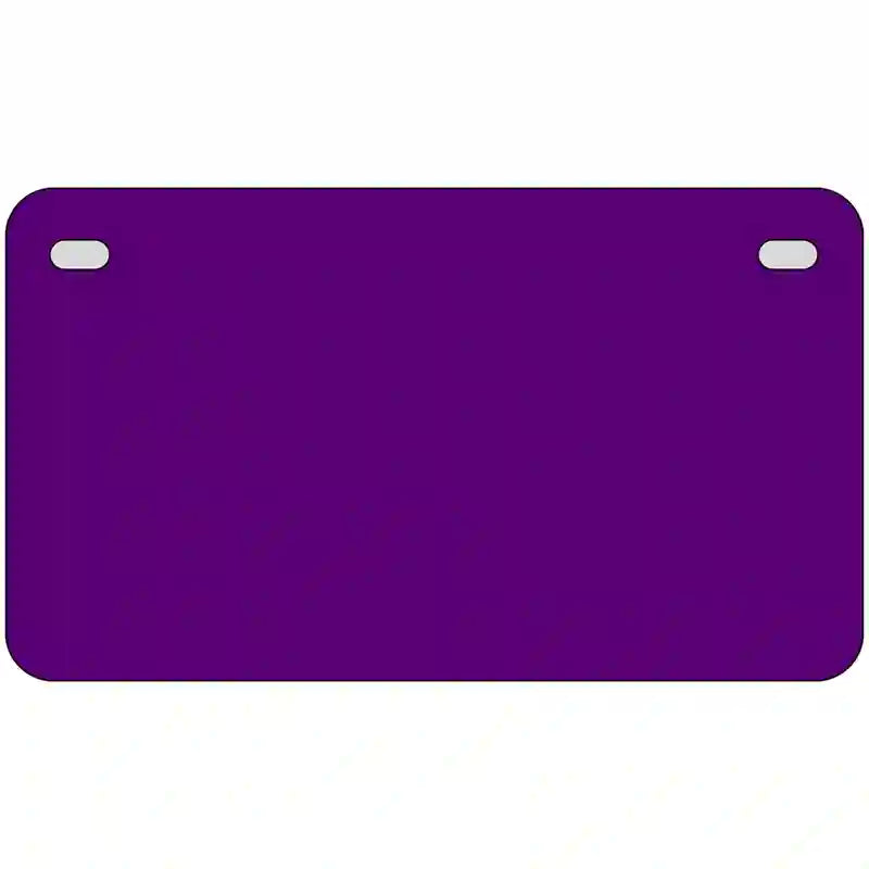 Purple Solid Metal Novelty License Plate 7" x 4" (MP)