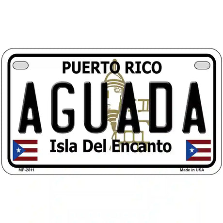 Aguada Puerto Rico Metal Novelty License Plate 7" x 4" (MP)