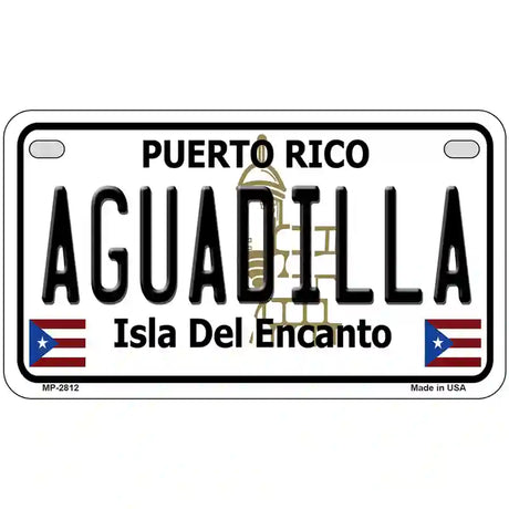 Aguadilla Puerto Rico Metal Novelty License Plate 7" x 4" (MP)