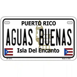 Aguas Buenas Puerto Rico Metal Novelty License Plate 7" x 4" (MP)