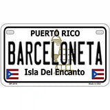 Barceloneta Puerto Rico Metal Novelty License Plate 7" x 4" (MP)