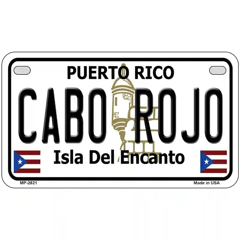 Cabo Rojo Puerto Rico Metal Novelty License Plate 7" x 4" (MP)