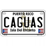 Caguas Puerto Rico Metal Novelty License Plate 7" x 4" (MP)