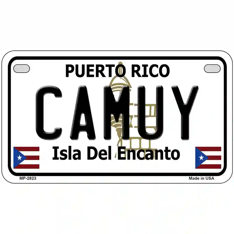 Camuy Puerto Rico Metal Novelty License Plate 7" x 4" (MP)