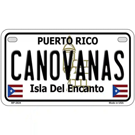 Canovanas Puerto Rico Metal Novelty License Plate 7" x 4" (MP)