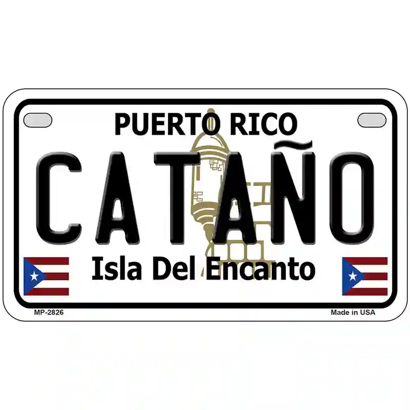 Catano Puerto Rico Metal Novelty License Plate 7" x 4" (MP)