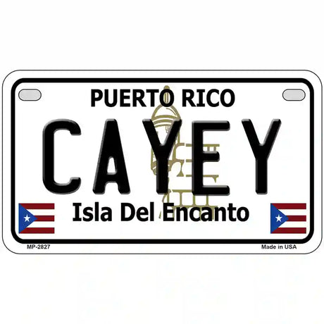 Cayey Puerto Rico Metal Novelty License Plate 7" x 4" (MP)