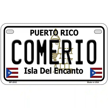 Comerio Puerto Rico Metal Novelty License Plate 7" x 4" (MP)