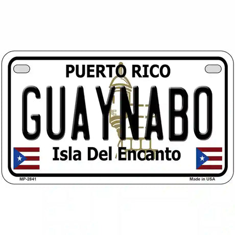 Guaynabo Puerto Rico Metal Novelty License Plate 7" x 4" (MP)