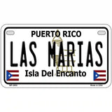 Las Marias Puerto Rico Metal Novelty License Plate 7" x 4" (MP)