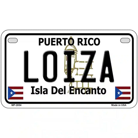 Loiza Puerto Rico Metal Novelty License Plate 7" x 4" (MP)