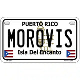 Morovis Puerto Rico Metal Novelty License Plate 7" x 4" (MP)