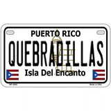 Quebradillas Puerto Rico Metal Novelty License Plate 7" x 4" (MP)