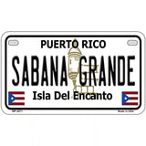 Sabana Grande Puerto Rico Metal Novelty License Plate 7" x 4" (MP)