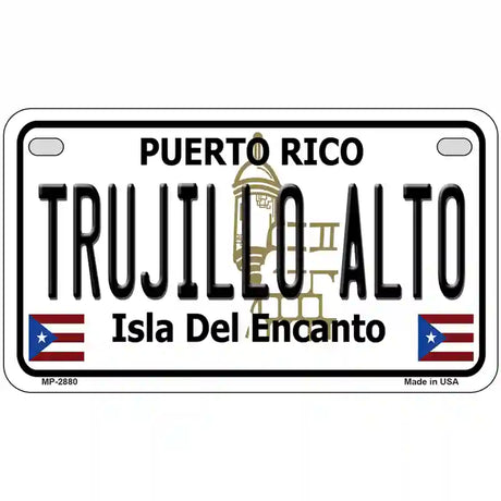 Trujillo Alto Puerto Rico Metal Novelty License Plate 7" x 4" (MP)