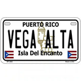 Vega Alta Puerto Rico Metal Novelty License Plate 7" x 4" (MP)