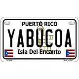 Yabucoa Puerto Rico Metal Novelty License Plate 7" x 4" (MP)