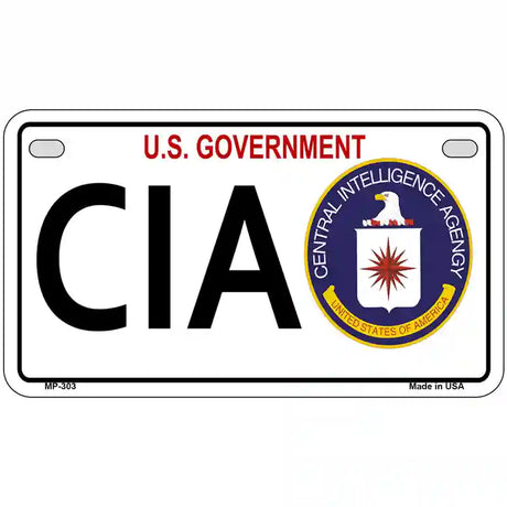 CIA Metal Novelty License Plate 7" x 4" (MP)