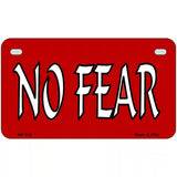 No Fear Metal Novelty License Plate 7" x 4" (MP)