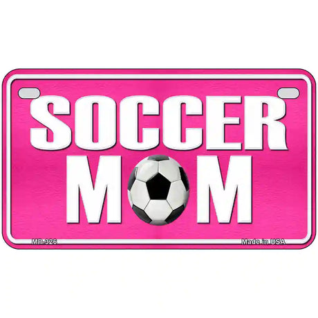 Soccer Mom Metal Novelty License Plate 7" x 4" (MP)