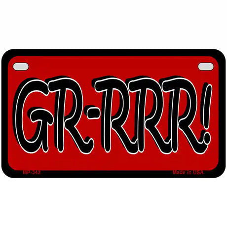 GR-RRR Metal Novelty License Plate 7" x 4" (MP)