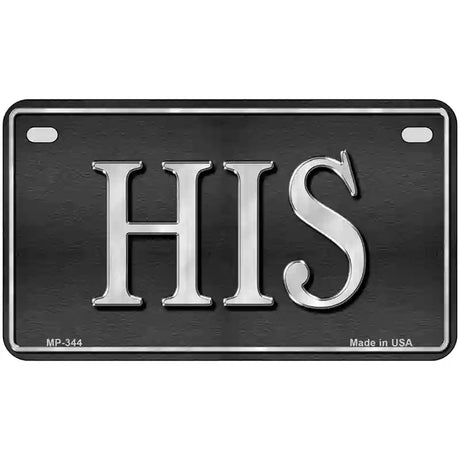 HIS Metal Novelty License Plate 7" x 4" (MP)